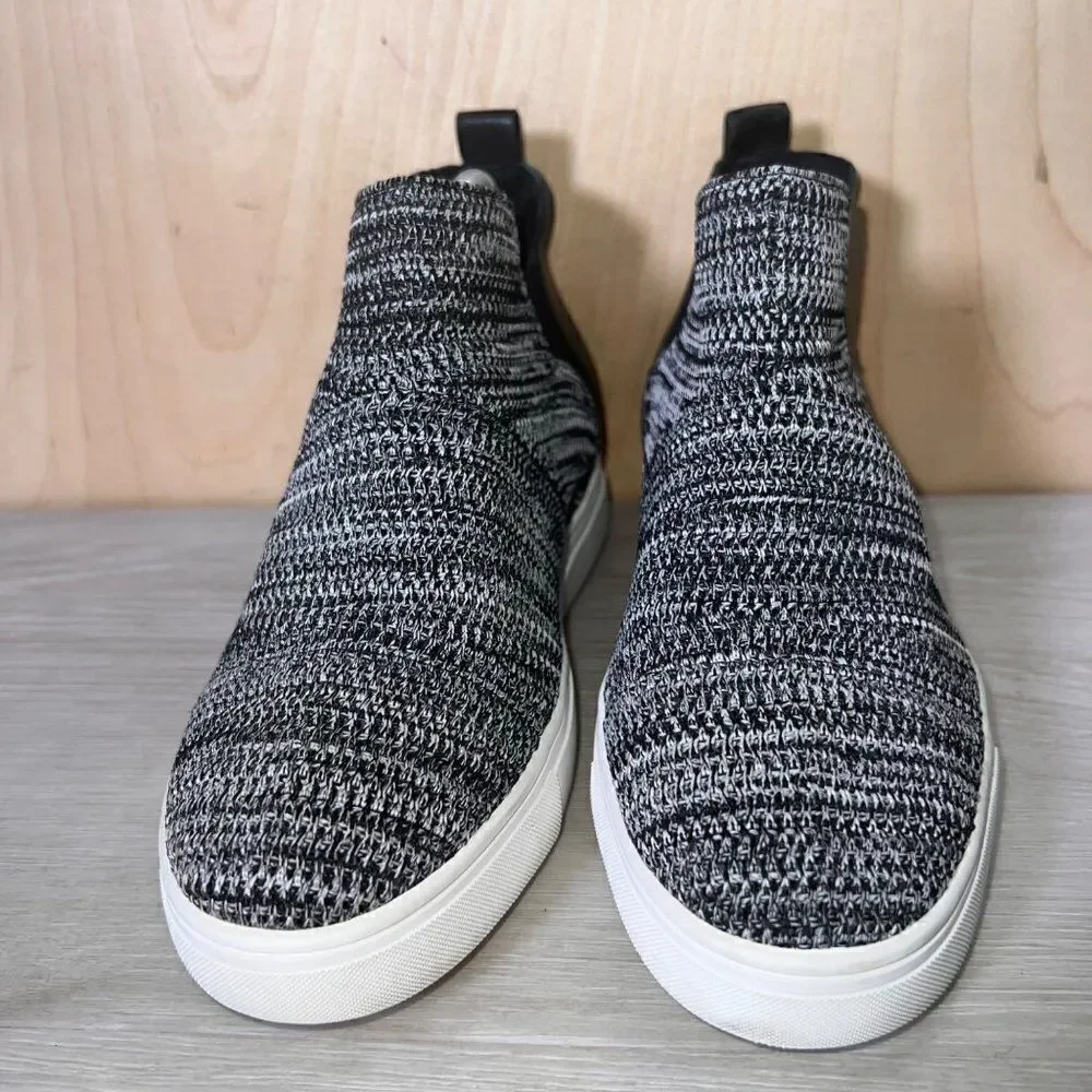 Chelsea & Violet Cielo‎ Knit Wedge Sneakers Grey Women's 8.5M